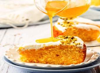 Ρεβανί με σιρόπι Πορτοκάλι