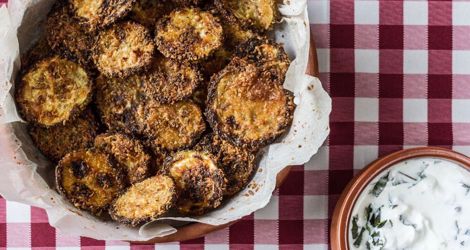 Ψητά κολοκυθάκια με παρμεζάνα