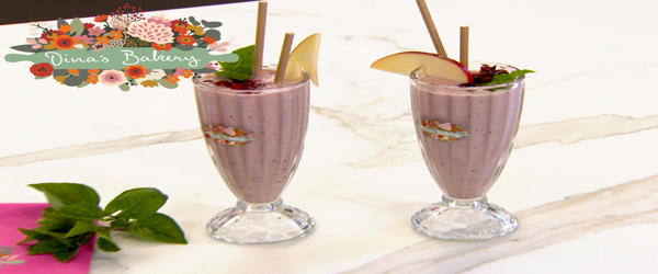 SMOOTHIE ΜΕ ΚΟΚΚΙΝΑ ΦΡΟΥΤΑ και ΜΗΛΟ