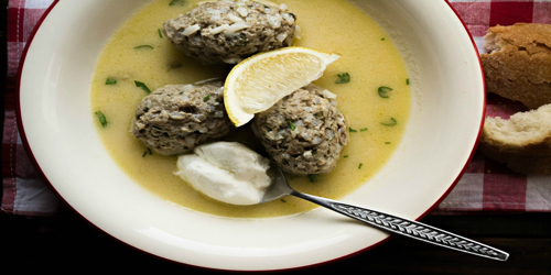 Γιουβαρλάκια Αυγολέμονο Σούπα