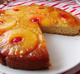 Νηστίσιμο Ανάποδο Κέικ με Ανανά