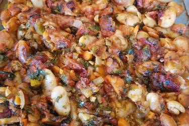 Γίγαντες φασόλια στον φούρνο
