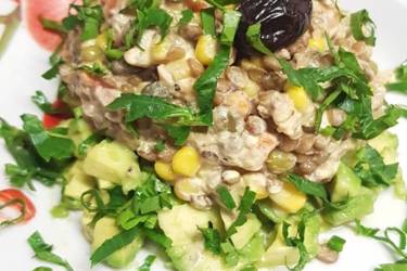 Σαλάτα φακές καπνιστή
