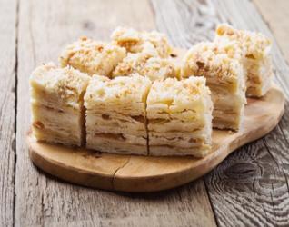 Γρήγορο μιλφέιγ με κρέμα χαλβά