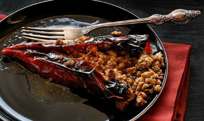 Πιπεριές Φλωρίνης γεμιστές με κιμά