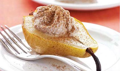 Αχλάδια φούρνου με ρικότα