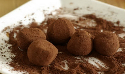 Τρούφες σοκολάτας με τυρί κρέμα