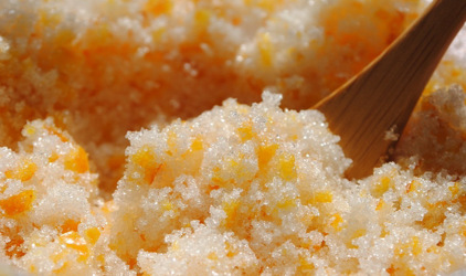 Ζάχαρη με άρωμα πορτοκαλιού