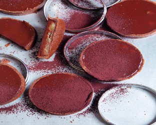 Τάρτες με αχλάδια και σοκολάτα