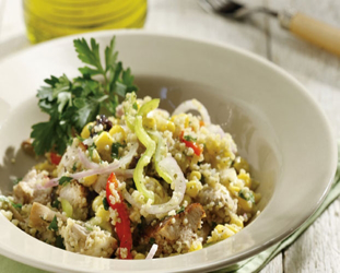 Κοτόπουλο σαλάτα με κους κους