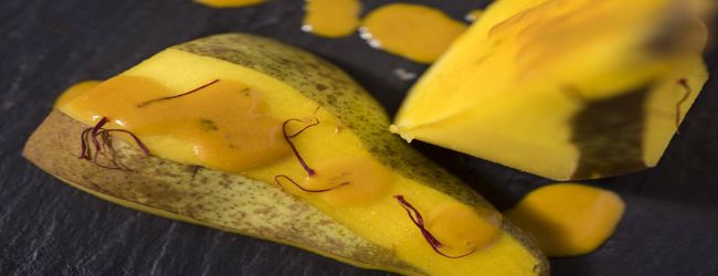 Αχλάδια με σαφράν