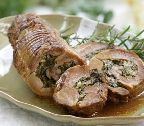 Ρολό κατσικάκι γεμιστό