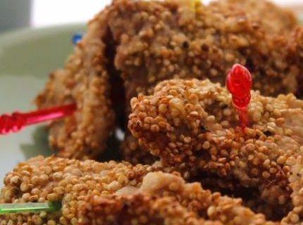 Σνιτσελάκια παναρισμένα με κινόα