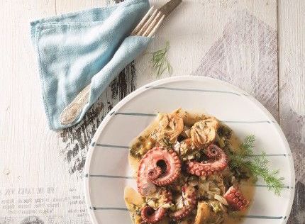 Χταπόδι με αγκινάρες