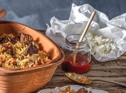 Ζυγούρι με κριθαράκι στη γάστρα