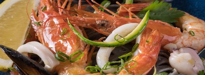 Tαλιατέλες με θαλασσινά 