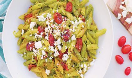 Πένες με κρέμα από αβοκάντο