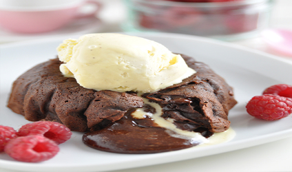 Κέικ λάβα σοκολάτας