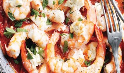 Γαρίδες σαγανάκι