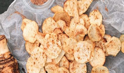 Πικάντικα chips από κολοκάσι