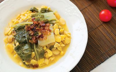 Κουκιά με λάχανα