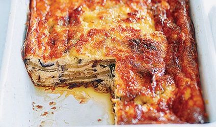 Μελιτζάνες με αναρή και παρμεζάνα