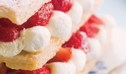 Μιλφέιγ με φράουλες